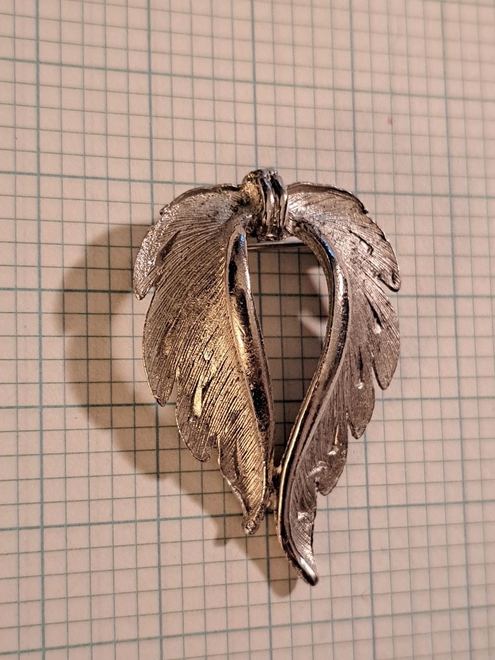 Silver Feather Wing Brooch Pin - Women Jewelry